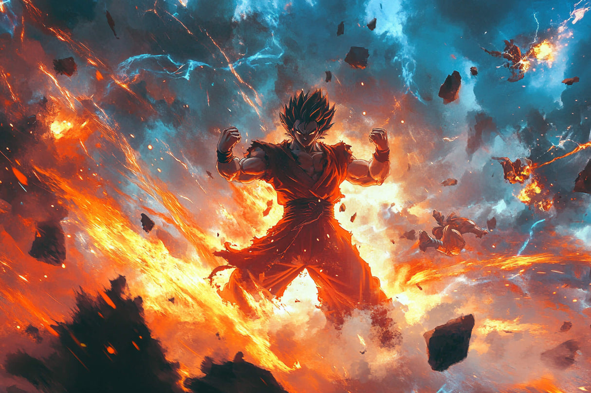 Anime Mural Wallpaper | Epic Space Battle Scene