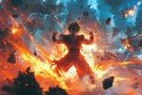 Anime Mural Wallpaper | Epic Space Battle Scene