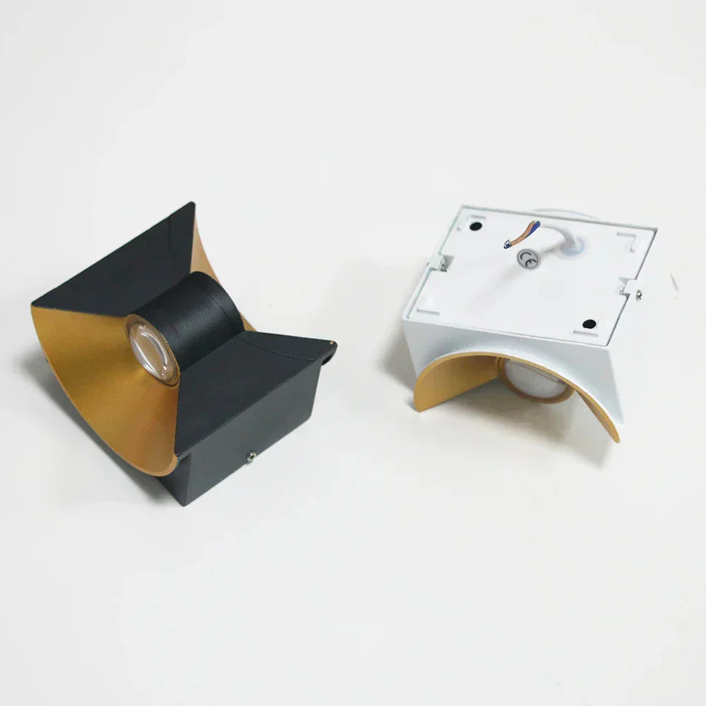 Modern LED Wall Light  Black Gold Dual Beam Design - Product detail 6