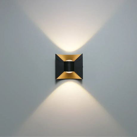 Modern LED Wall Light  Black Gold Dual Beam Design - Product detail 7