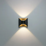 Modern LED Wall Light  Black Gold Dual Beam Design - Product showcase