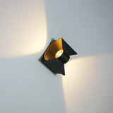 Modern LED Wall Light  Black Gold Dual Beam Design - Product example