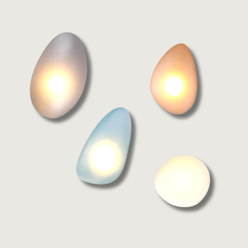 Modern Glass Wall Lamp  Artistic Colored Acrylic Design - Product detail 12