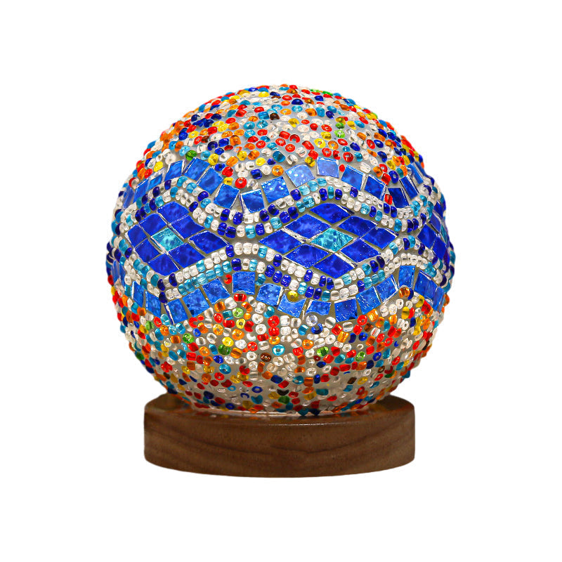 Mosaic Glass Table Lamp  LED Color Changing Night Light - Product detail 6
