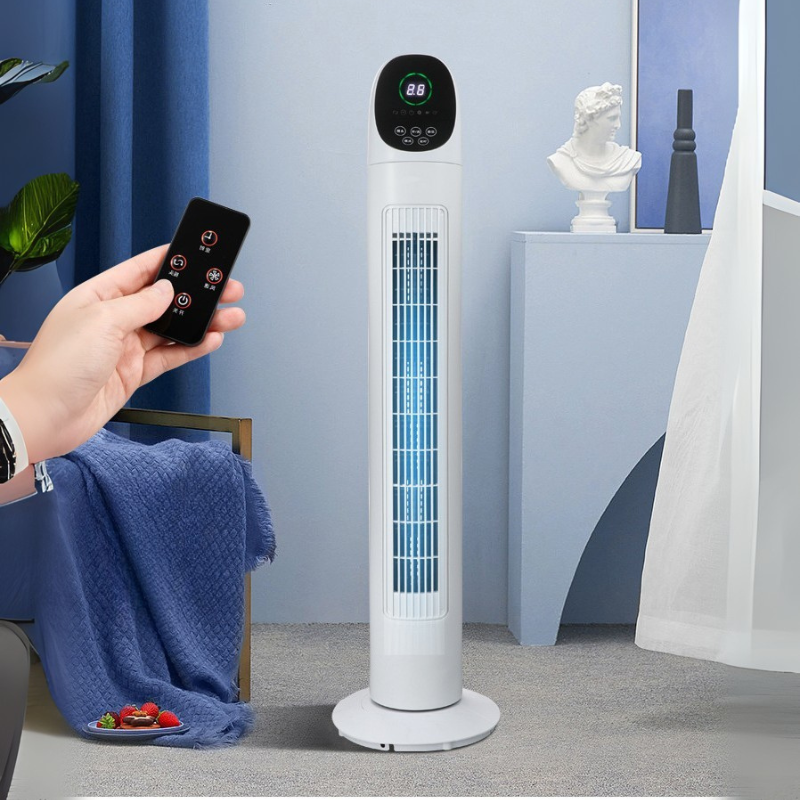 Smart Tower Fan  80 Oscillating Bladeless Design with Remote - Detailed view