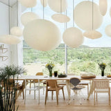 Japanese Paper Pendant Light  Mulberry Round Lantern - Product detail 7