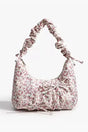 Floral Hobo Bag  Ruched Handle Botanical Print - Product detail 7
