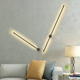 Minimalist Wall Lamp  Linear LED Rod Design - Detailed view