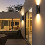 Modern Outdoor Wall Light  Cylindrical Steel LED Sconce - Product example