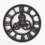 Industrial Wall Clock  Roman Numeral Gear Design - Product detail 6