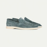 Classic Mens Suede Loafers  Dove Grey Slip-On Design - Product detail 7