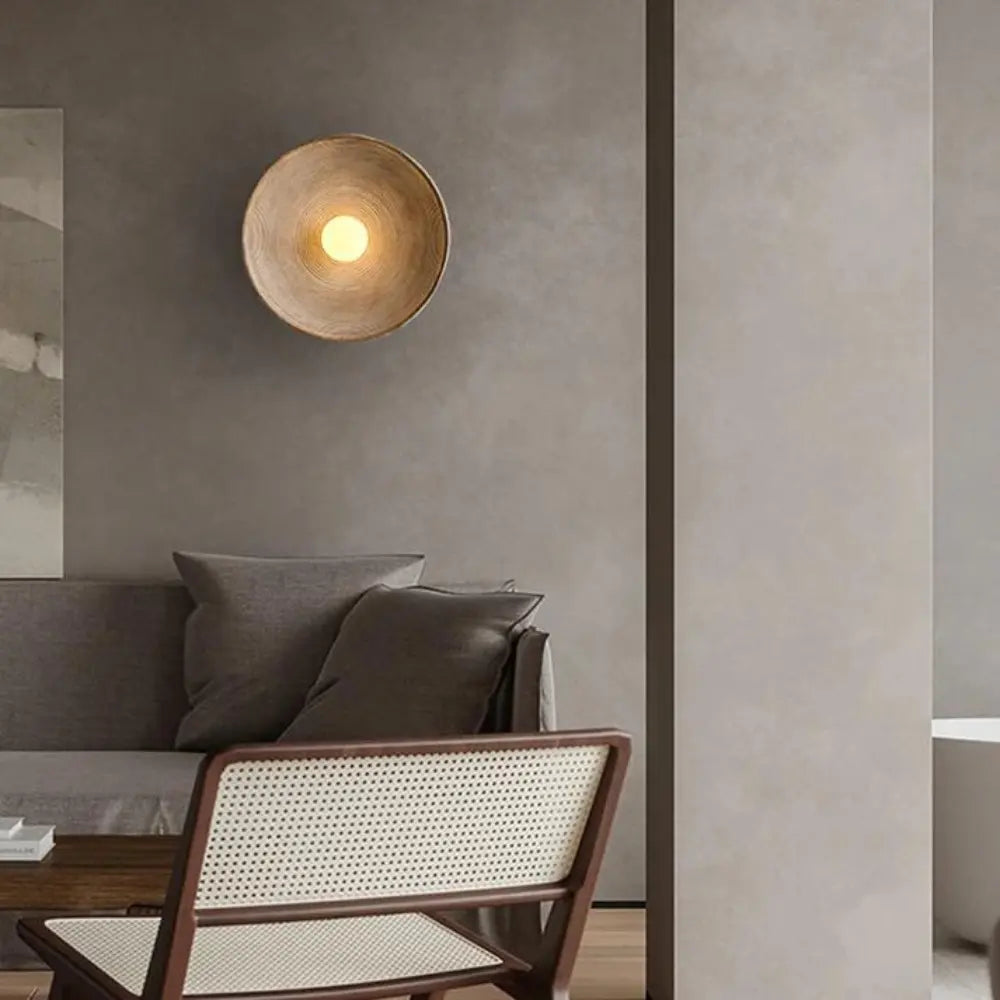 Organic Wall Light  Ceramic Concentric Pattern - Product detail 5