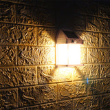 Solar Motion Sensor Wall Light  Modern Black Lantern Design - Product detail 5