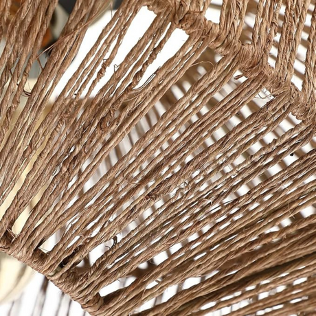 Rattan Ceiling Light  Natural Woven Drum Shade - Product detail 7