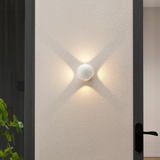 Modern LED Wall Light  Cross Beam Effect White Aluminum - Product detail 4