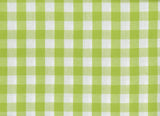 Pattern Mural Wallpaper | Green and White Gingham Check