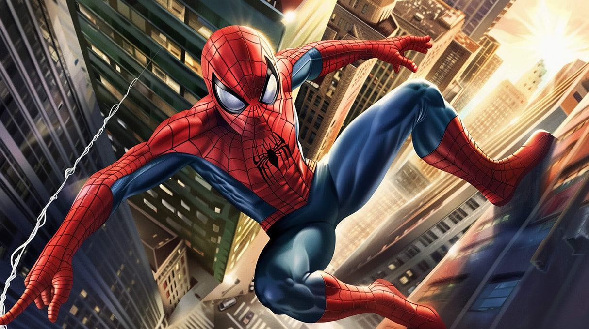 Superhero Mural Wallpaper | Spider-Man City Adventure