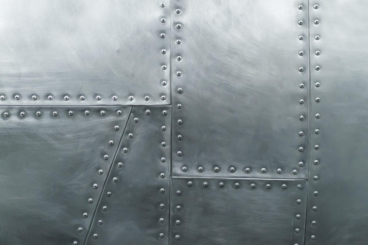 Industrial Mural Wallpaper | Riveted Steel Plate Design