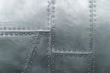 Industrial Mural Wallpaper | Riveted Steel Plate Design