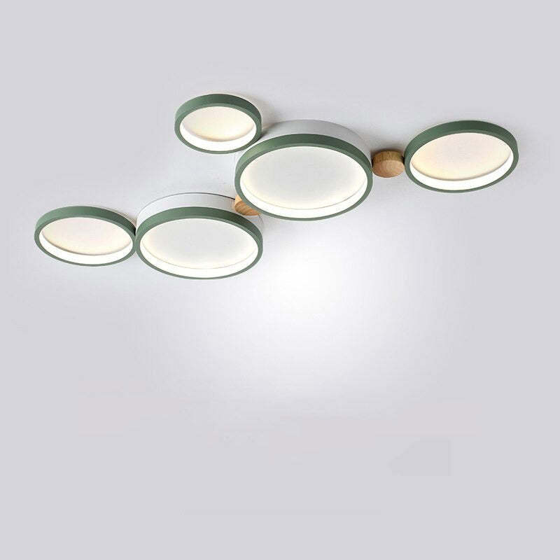 Modern LED Ceiling Light  Gray Metal Triple Ring Design - Product detail 15