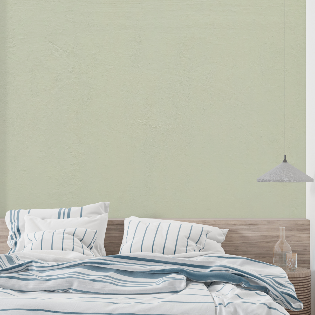Sage Green Mural Wallpaper | Modern Minimalist Design