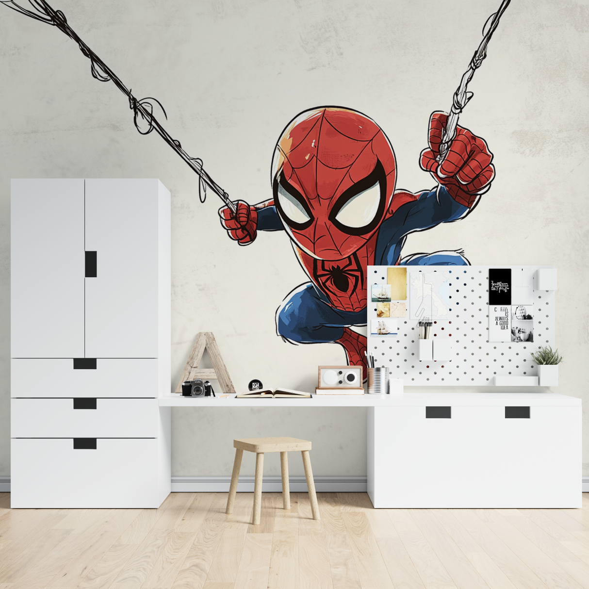 Kids Mural Wallpaper | Spider-Man Comic Hero Design