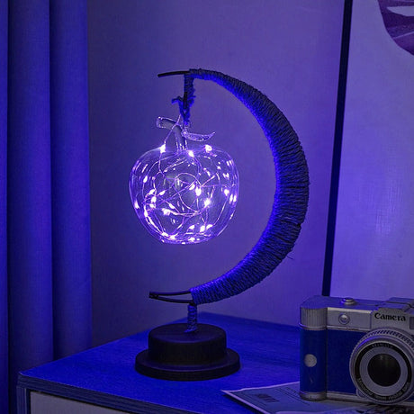 Moon Table Lamp  Glass Globe LED String Light - Product detail 13