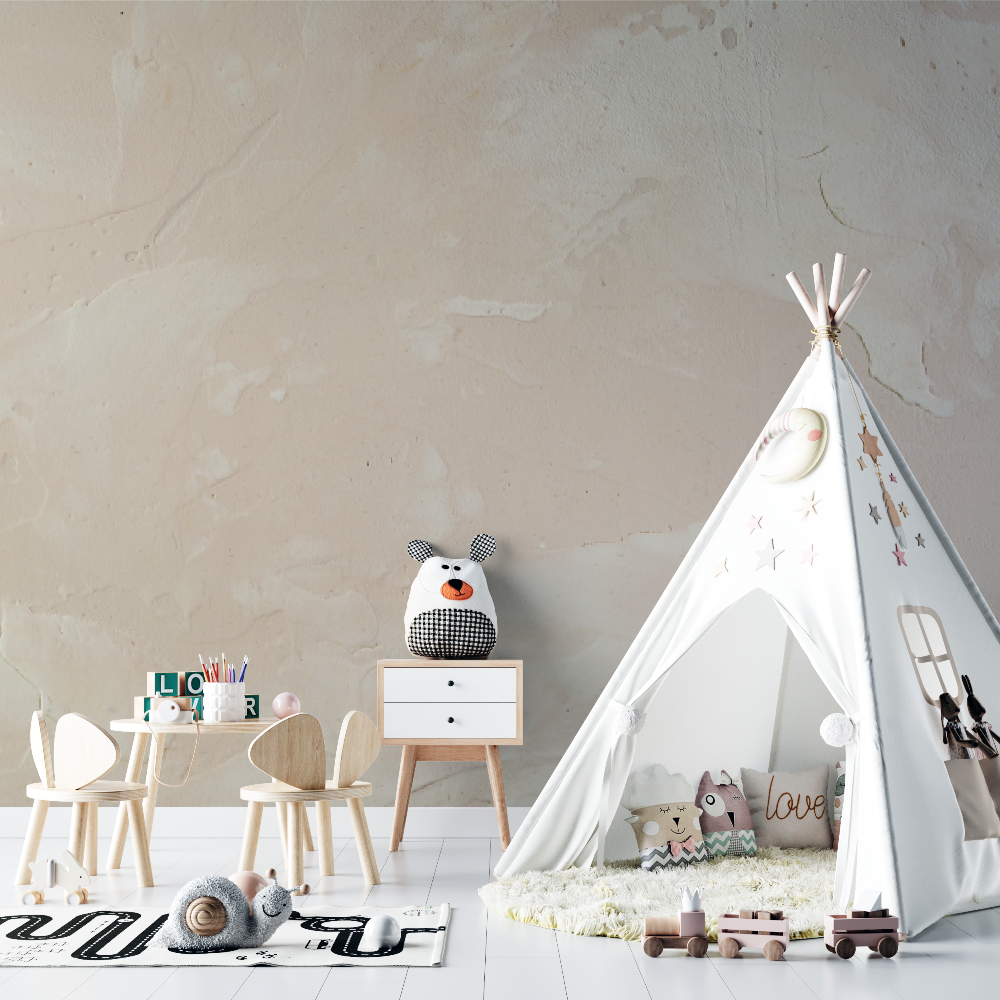 Neutral Mural Wallpaper | Soft Beige Textured Design