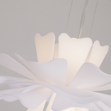 Modern Floral Pendant Light  White Acrylic Petal Design - Product detail 4
