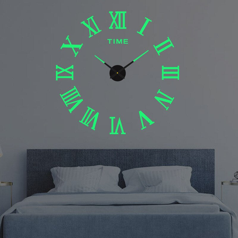 Modern Wall Clock  3D Floating Numbers Design - Product detail 8