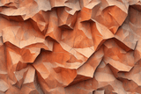 Stone Mural Wallpaper | 3D Terracotta Geometric Design