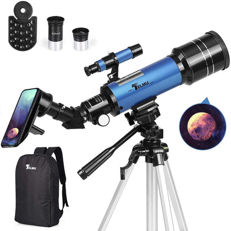 Astronomical Refractor Telescope  70mm Aperture with Tripod Mount - Product showcase
