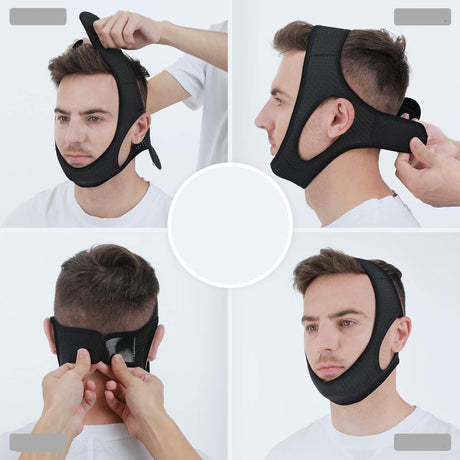 Anti Snoring Chin Strap  Adjustable Sleep Support Band - Product detail 5