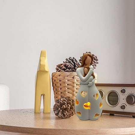 Love Heart Table Lamp  Ceramic Mother Child Design - Product detail 9