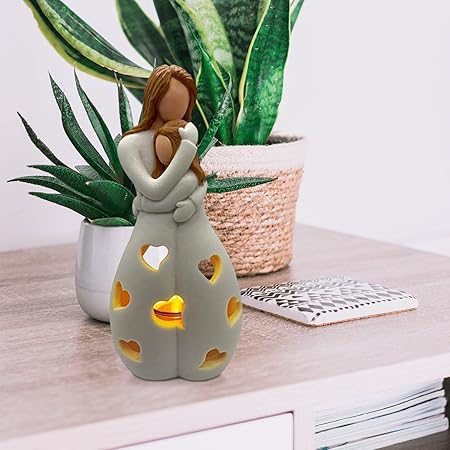 Love Heart Table Lamp  Ceramic Mother Child Design - Product detail 6