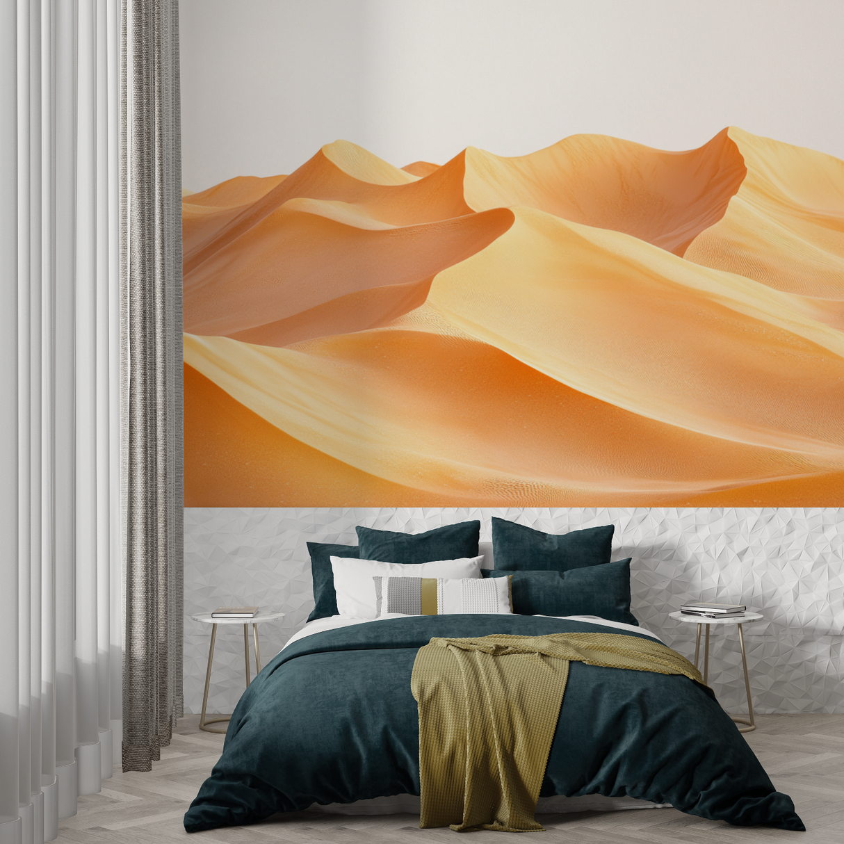 Desert Mural Wallpaper | Golden Sand Dunes Landscape