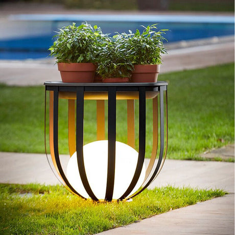 Solar Garden Lamp  Modern Planter Stand Design - Product example