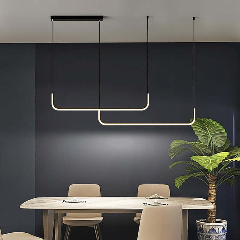 Modern LED Pendant Light  Geometric Linear Design - Product detail 10