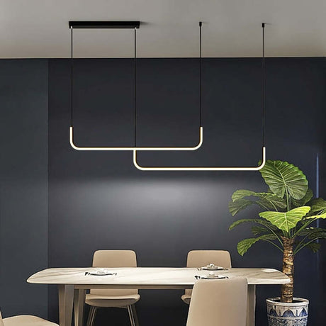 Modern LED Pendant Light  Geometric Linear Design - Product detail 10
