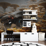 Gaming Mural Wallpaper | Futuristic Rally Car in Fantasy World