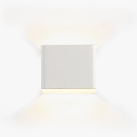 Modern Wall Sconce  Square LED Up Down Light - Product showcase