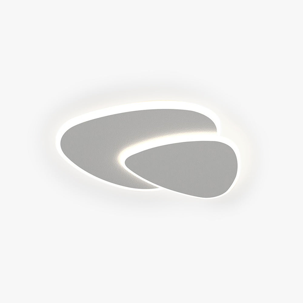 Modern LED Ceiling Light  Curved White Panel Design - Product example