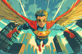 Superhero Mural Wallpaper | Dynamic Comic Book Style