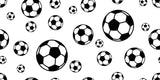 Football Mural Wallpaper | Black and White Soccer Ball Pattern