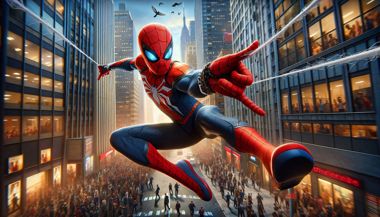 Superhero Mural Wallpaper | Spider-Man City Adventure