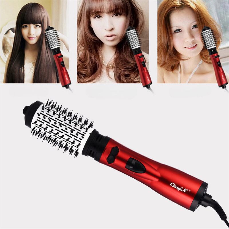 Professional Hot Air Brush  Rotating Blow Dryer With Dual Attachments - Product detail 4