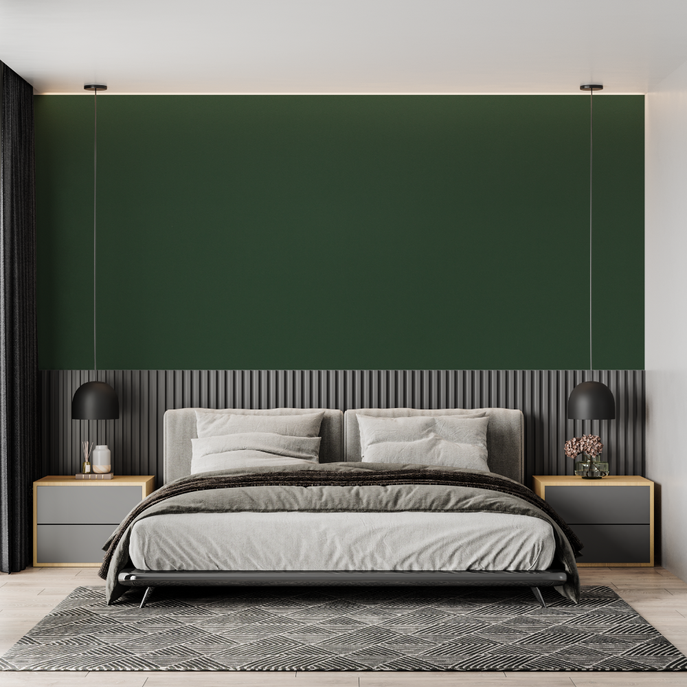 Green Mural Wallpaper | Deep Forest Shade