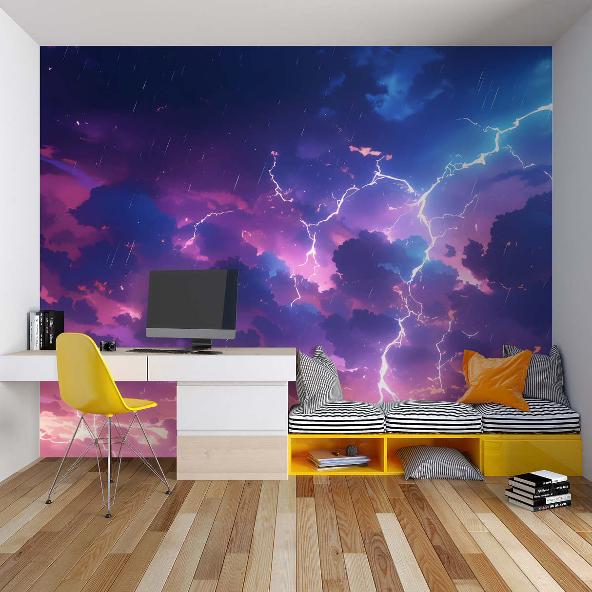 Space Mural Wallpaper | Cosmic Planets and Astronaut Adventure
