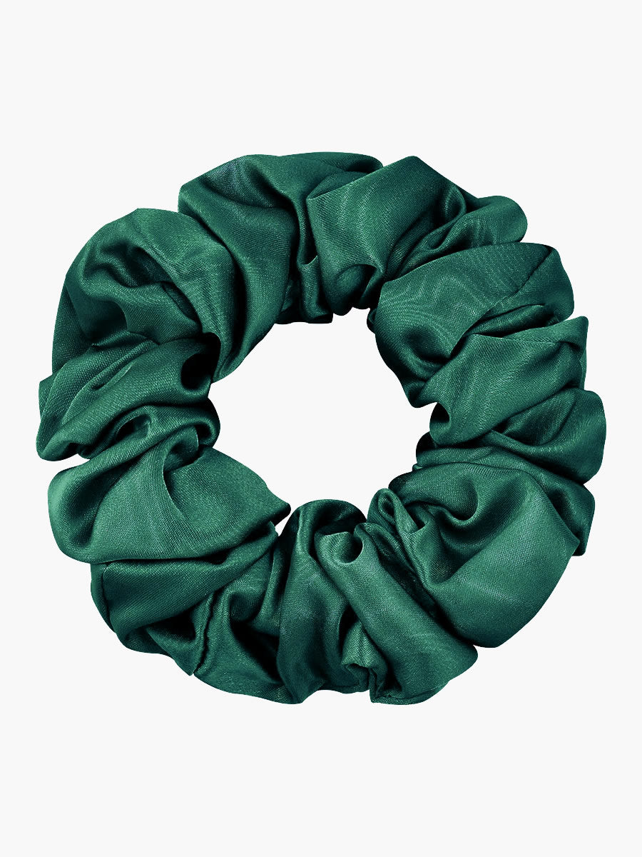 Silk Hair Scrunchie  Premium Mulberry Silk Navy - Product detail 4