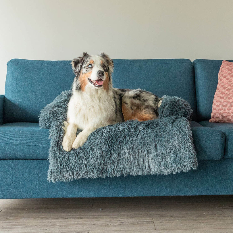 Plush Pet Furniture Protector  Water-Repellent Vegan Fur Bed - Product detail 10